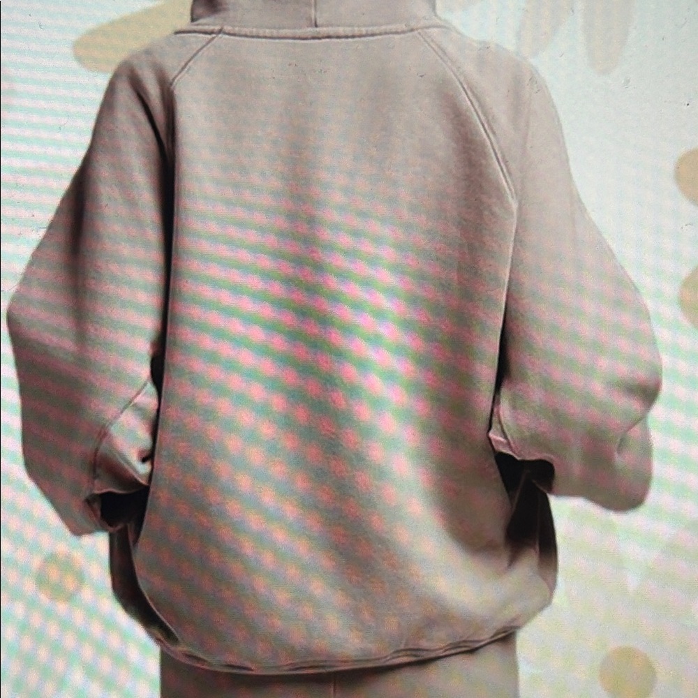 NWT SKIMS Oversized Fleece Hoodie Color Light Fawn - Picture 7 of 12